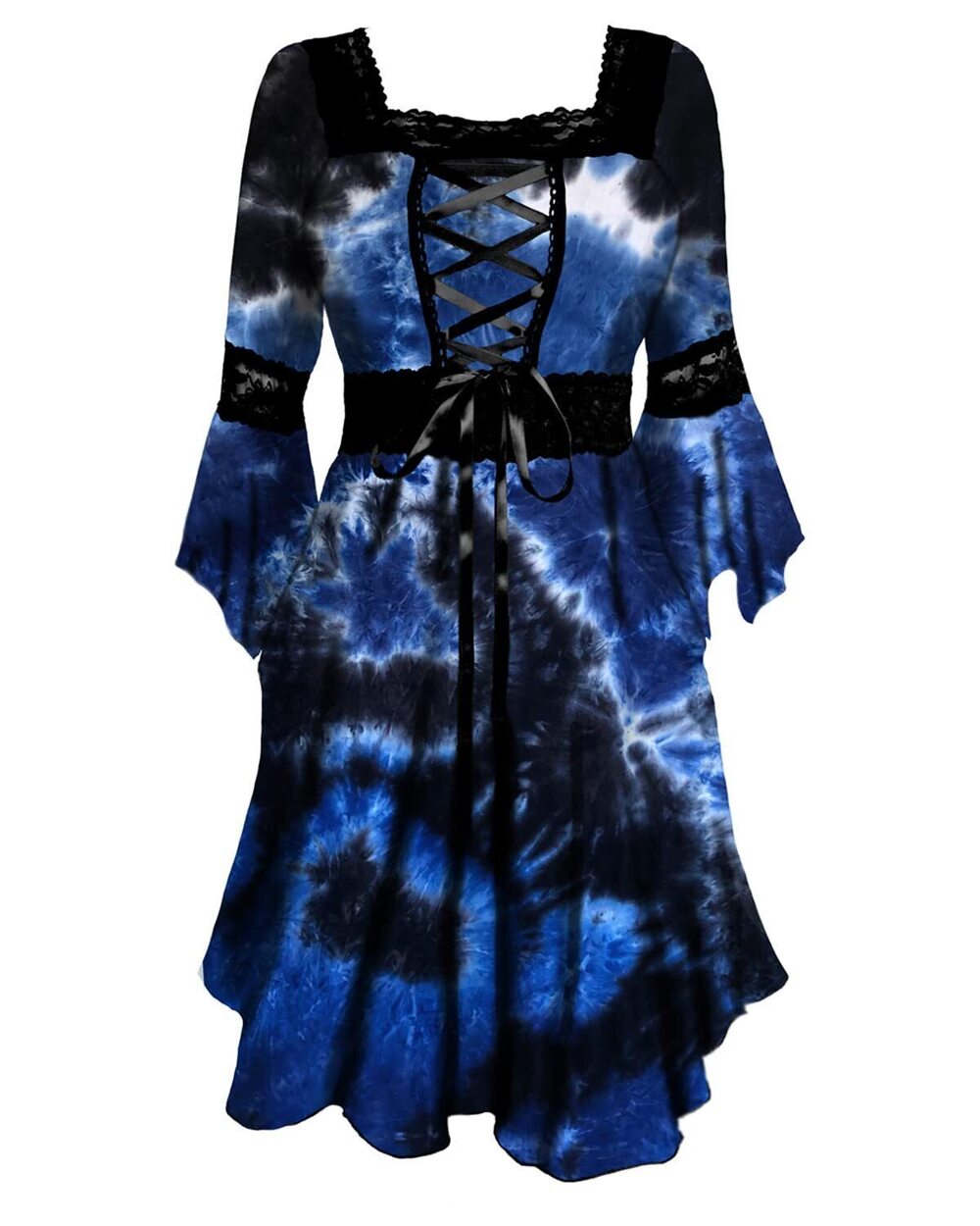 6570 Renaissance Corset Dress: Gothic Victorian Witchy Sexy Lace Halloween
